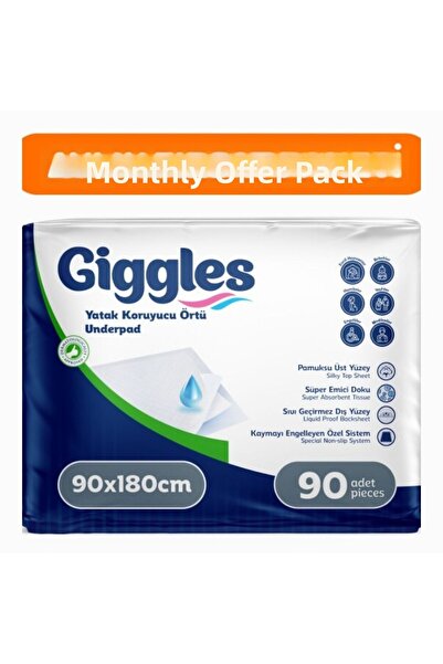 giggles 90X180 Mattress Protector Cover 3 Pack of 30 90 Pieces