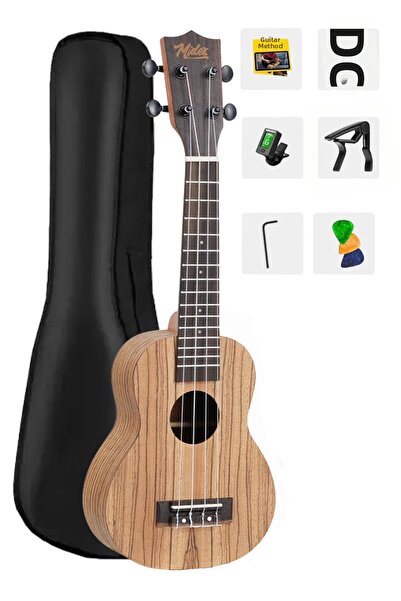 Midex Σετ ουκαλίλι Σοπράνο ποιότητας SPA-211 Zebrano Wood