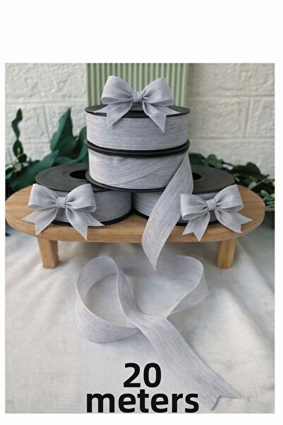 Esteks Dantel ve Tekstil Aksesuarları حذاء بشريط كتان بطول 20 مترًا و25 مم