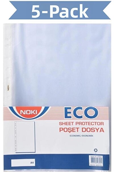 Noki Eco A4 File Bag 5 Packs of 100