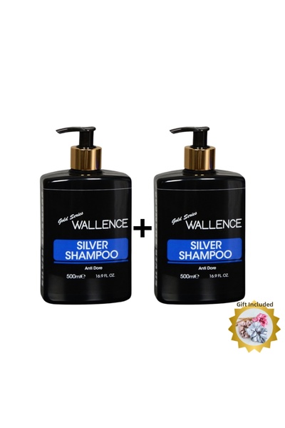 wallence Anti-Redness and Anti-Turunculation Silver Shampoo 500 ml X 2 Pieces