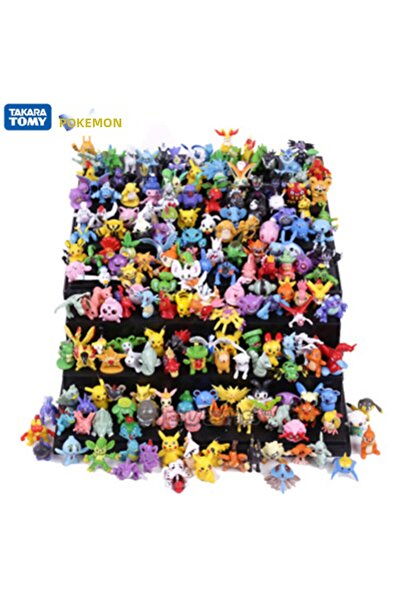 Choice 144 قطعة غير متكررة 24-144 قطعة من شخصيات أنمي بوكيمون ذات أنماط مختلفة نموذج عمل بيكاتشو 2-3 سم ليس R
