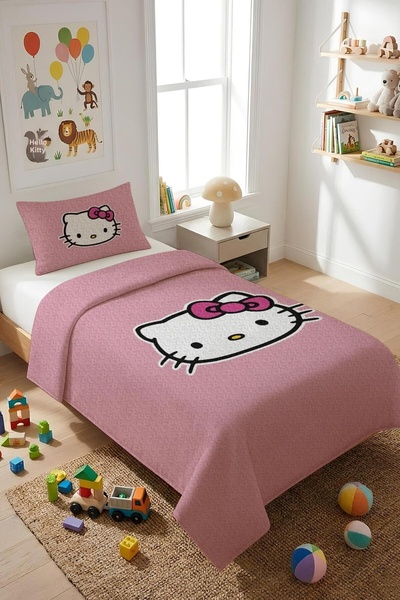 Dolce Mariee طقم غطاء سرير للأطفال مفرد من قماش المخمل اللامع (قطعتان) TKY0020