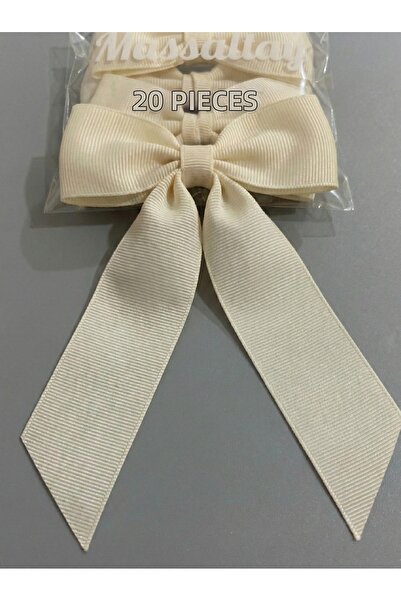 Massaltay شريط فيونكة 3 سم 20 قطعة حجم كبير - لتغليف الهدايا، والتزيين، والديكور