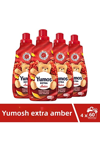 Yumoş Balsam de rufe ultra concentrat Amber 1440 ml 60 spălări 4 bucăți