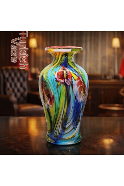 hediyeconcepti Murano Glass Vase |   Italian Handcrafted Premium Office Decor