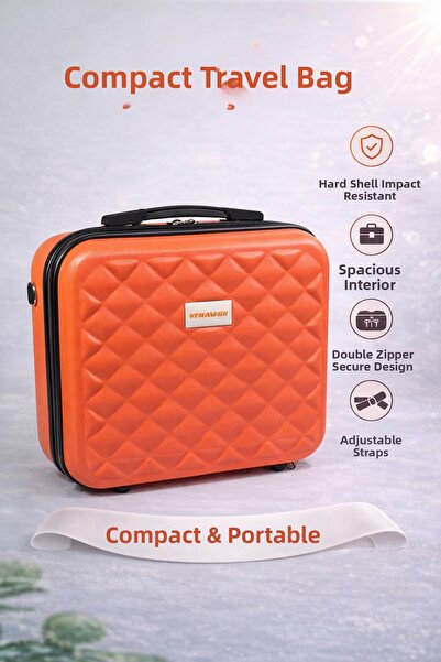 ORVO Durable Hard Shell Makeup and Travel Case – Lightweight, Water-Resistant Hand Luggage
