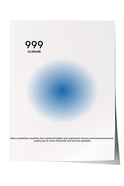 Zestia Poster 999 Closure – Decor pentru living în tonuri de albastru moale