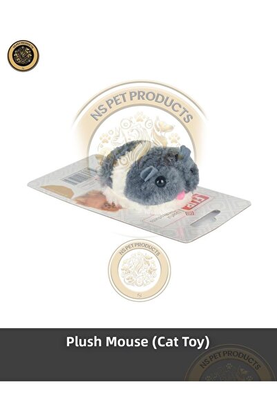 Flip Vibrating Plush Mouse - Cat Toy