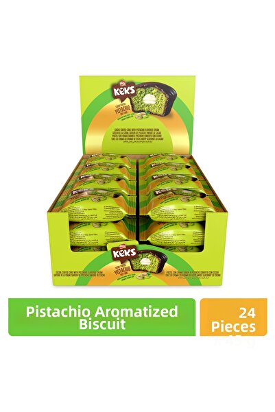 BİFA KEKS Cupy Cake Cocoa Coated Pistachio Flavored Cream Cake 45 Gr X 24 Pieces