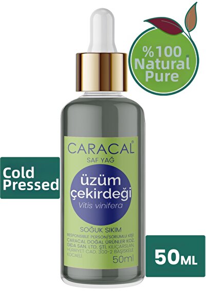 caracal زيت بذور العنب المعصور على البارد 100% نقي، طبيعي وخالٍ من المواد الم...