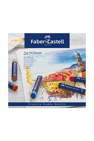 Faber Castell ألوان باستيل زيتية من كريتيف ستوديو، 24 لونًا، ألوان زاهية وقوي...