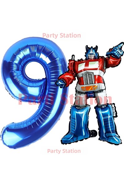Parti Station مجموعة بالونات عيد الميلاد الترانسفورمرز أوبتيموس برايم لعمر 9 ...