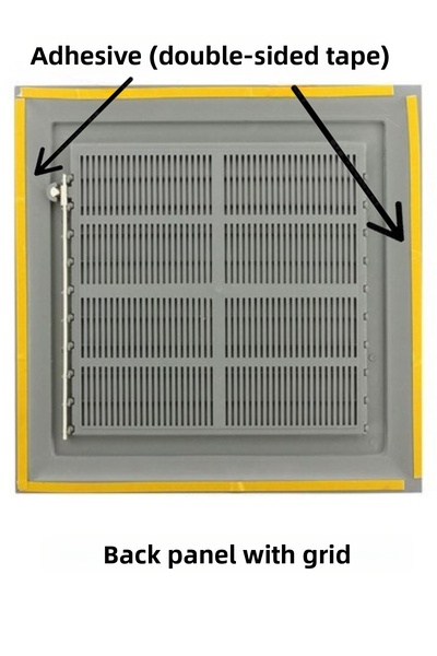 HkTeknik 45X45 cm Ventilation Grille Bathroom Wc Toilet Ventilation Plastic Louver Grille