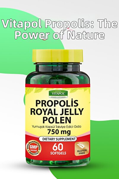 Vitapol Propolis Royal Jelly Pollen 60 Soft Capsules