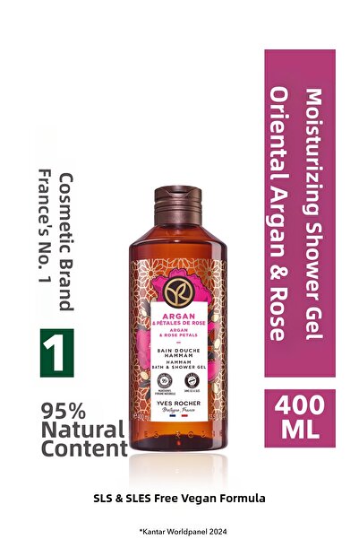 Yves Rocher جل الاستحمام بخلاصة الأرجان وبتلات الورد من إيف روشيه