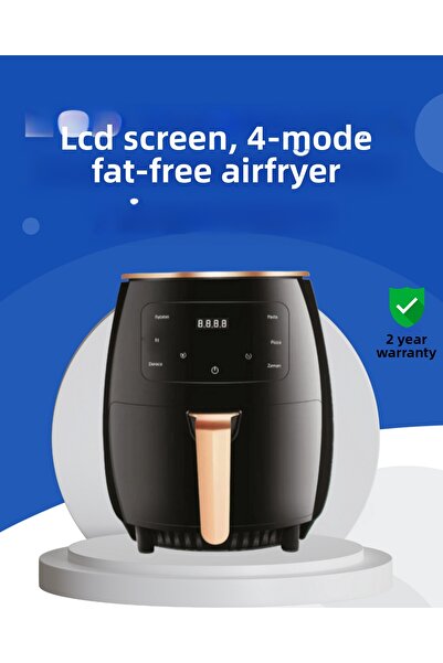 ZERO LAND Friteuză fără ulei SPTRNS 6L 2400W Ecran tactil automat (185405) Oprire automată Airfryer
