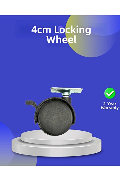 makay عجلة قابلة للقفل مقاس 4 سم للخزانة والرفوف، فردية