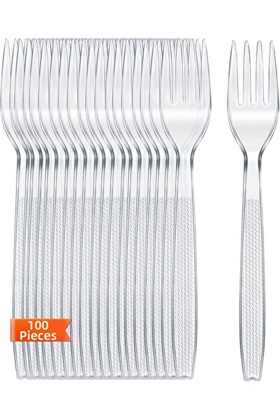 BenimMarifetlerim Transparent Fork 100 Pieces