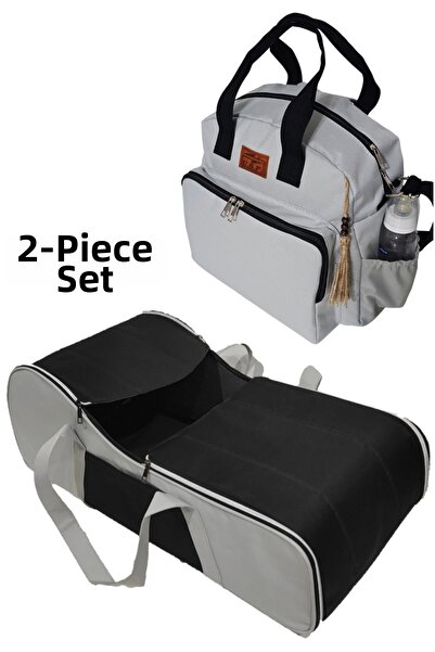 USF حقيبة حمل الطفل على الظهر، عربة أطفال، حقيبة حمل للأم، حقيبة كتف للعناية بالطفل، مجموعة من قطعتين