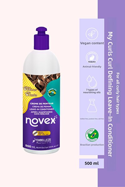 NOVEX My Curls 500g - Leave-in Defining Hair Care Cream for All Hair Types