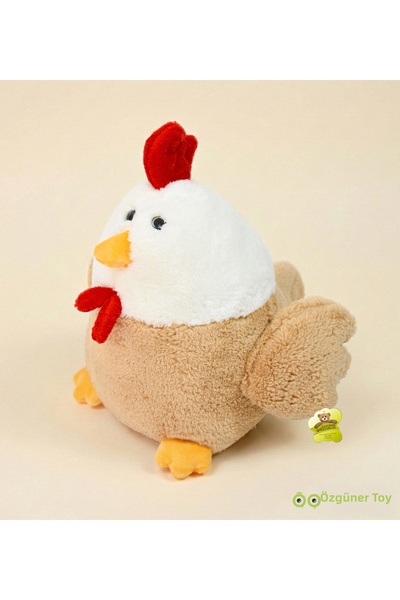 Özgüner Oyuncak لعبة دجاجة قطيفة لطيفة مقاس 35 سم - ديكور وهدية