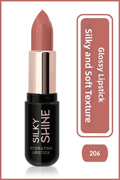 Golden Rose Silky Shine Hydrating Lipstick No:206 - Moisturizing Lipstick wit...