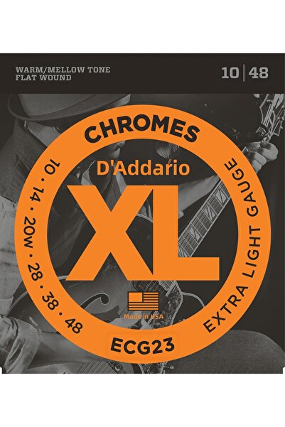 Daddario SET DE CORZI PENTRU CHITARA ELECTRICĂ ECG23, CHROMES, JAZZ LIGHT GAUGE