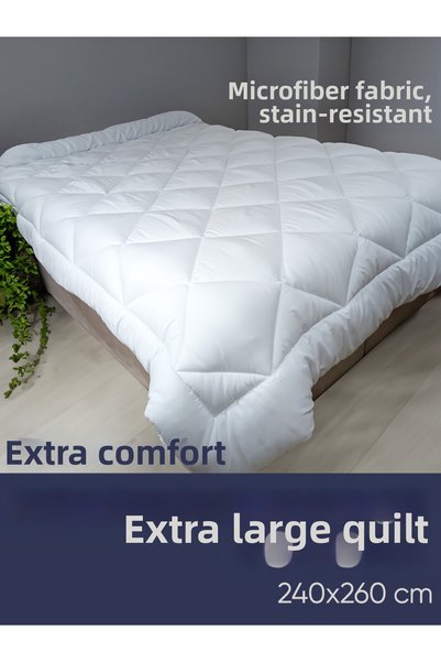 Piyes Home Microfiber Fabric Extra King Size Quilt 240 X 260