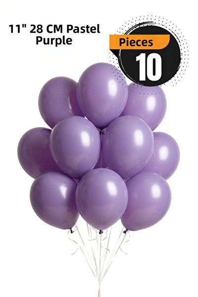 FESTİLO Pastel Balloon 11 Inc 28 cm Birthday Party Supplies 10 Pieces
