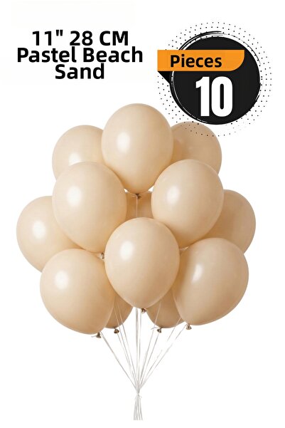 FESTİLO بالونات باستيل 11 بوصة 28 سم لوازم حفلات أعياد الميلاد 10 قطع