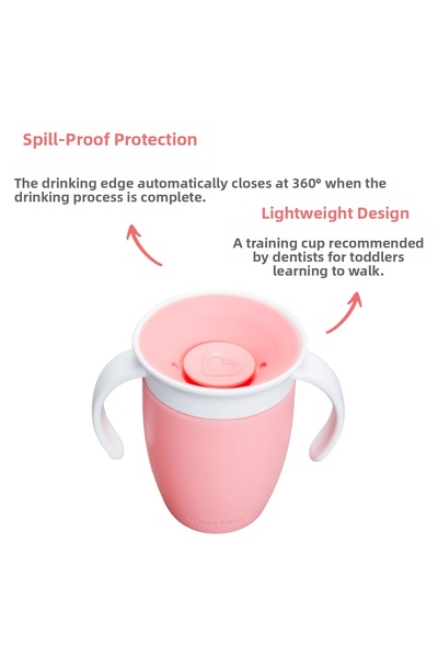 Munchkin Miracle 360 Drinking Cup 6 months+ 207ml Pink 1 Piece