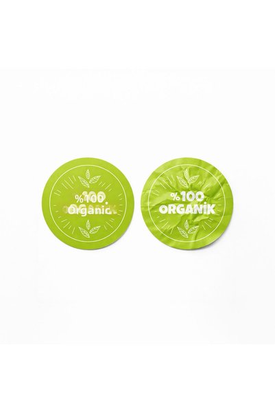 koliciabla Organic Product Sticker Label (5X5Cm) - 35 Pieces |   The Reassuring Signature of Nature