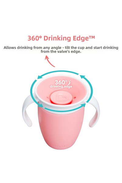 Munchkin Miracle 360 Drinking Cup 6 months+ 207ml Pink 1 Piece