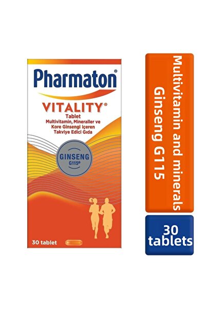 Pharmaton قرص Vitality 30 - الجينسنغ G115، متعدد الفيتامينات والمعادن