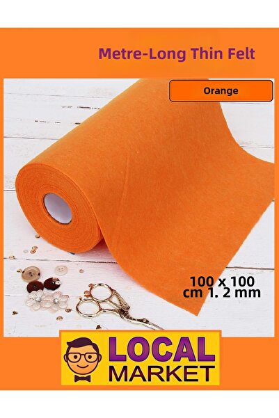 LOCAL MARKET قماش فرشاة رقيق بطول متر، مصنوع يدويًا، للأنشطة والفعاليات، مقاس...