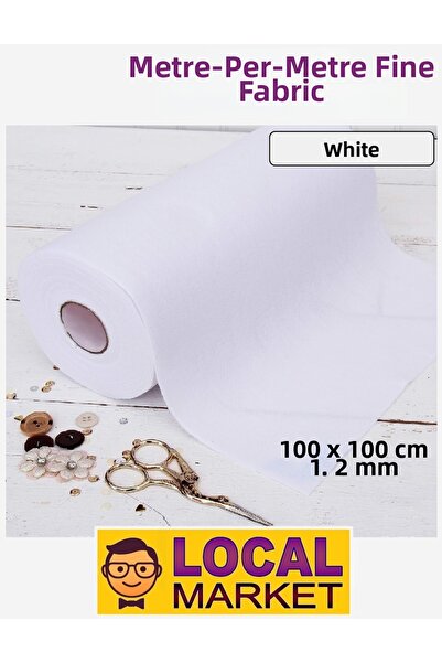 LOCAL MARKET قماش فرشاة رقيق بطول متر، مصنوع يدويًا، للأنشطة والفعاليات، مقاس...