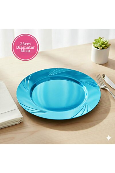 Ta-Fu Global Mica Colorful Plate Set of 6 24cm Diameter