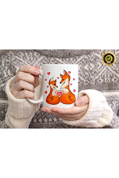 WİLLOW STORE Valentine's Day, Special for Lovers, Love, Affection Porcelain M...