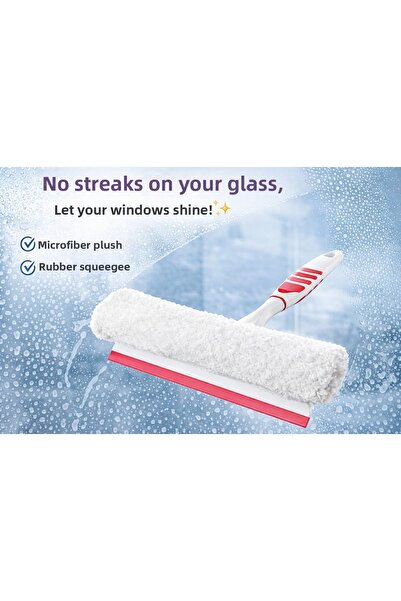 Leony ممسحة زجاج برأس من الألياف الدقيقة - ممسحة زجاج من الألياف الدقيقة