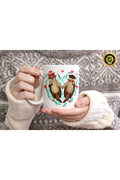 WİLLOW STORE Valentine's Day, Special for Lovers, Love, Affection Porcelain M...