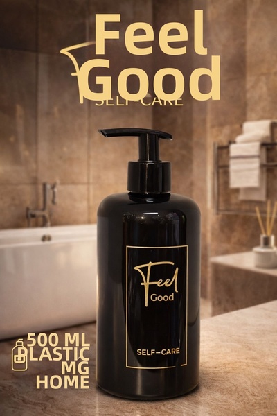 VENON Black ❤️   Liquid Soap Dispenser ❤️ 500 ml - 1 Pcs Plastic Quality Liquid Soap Dispenser Bathroom Decoration Kitchen