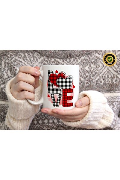 WİLLOW STORE Valentine's Day, Special for Lovers, Love, Affection Porcelain M...