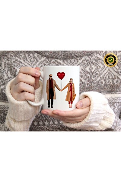 WİLLOW STORE Valentine's Day, Special for Lovers, Love, Affection Porcelain M...