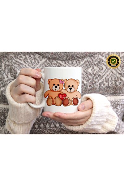 WİLLOW STORE Valentine's Day, Special for Lovers, Love, Affection Porcelain M...