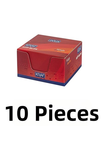 KRAF 10 пакета с бели кубчета 8x8 cm 115g
