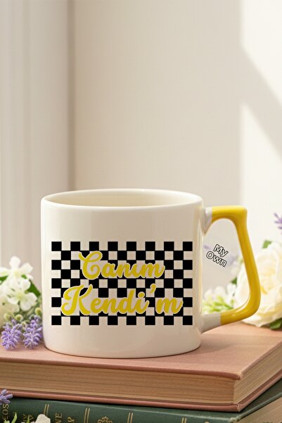 qoeuyl boutique Dear, Dear, Myself Printed Motivational Gift D Mug with Handle