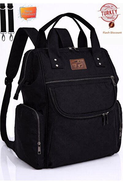 USF حقيبة العناية بالطفل الأم - منظم، ظهر حراري واسع