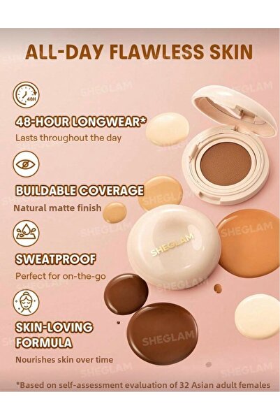 SHEGLAM Lock & Go Long Lasting Cream Foundation – Chantilly