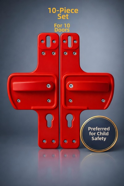 hilal kimya Barrier Door Handle |   Child Safety | Safe Choice for Schools and Training Grounds 1O Pack of Lu